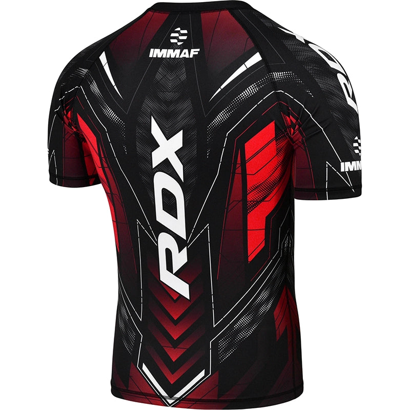 RDX COMPRESSION SHIRT HALF SLEEVES IMMAF-1 Red