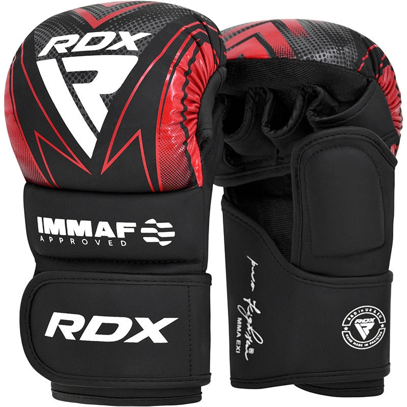 RDX GRAPPLING GLOVES SHOOTER IMMAF-1 Red