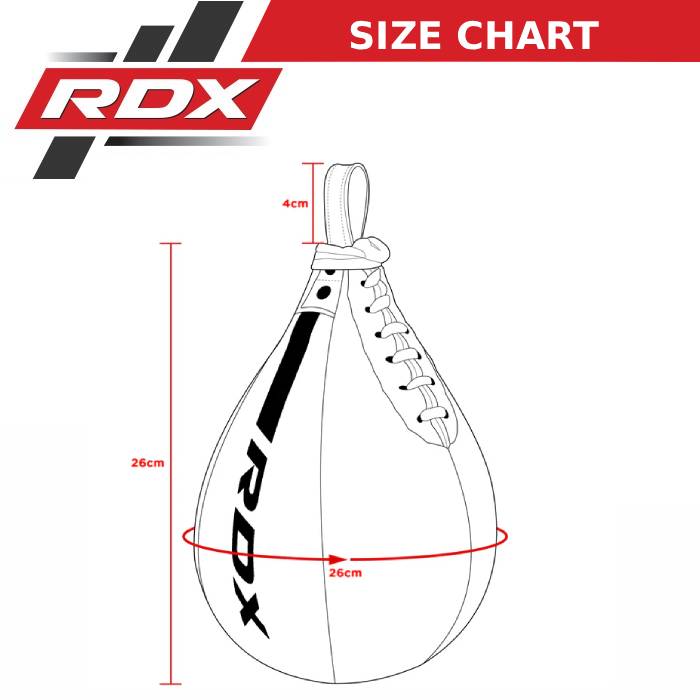 RDX F6 Kara Speed Ball Size Chart