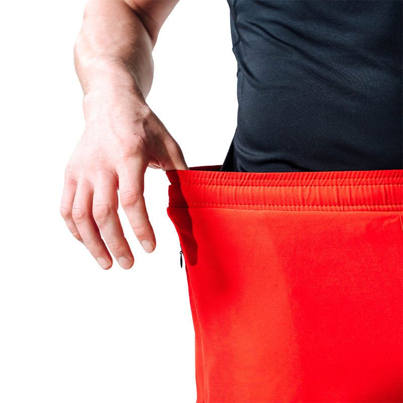 T16 2-in-1 Compression MMA Shorts #color_red