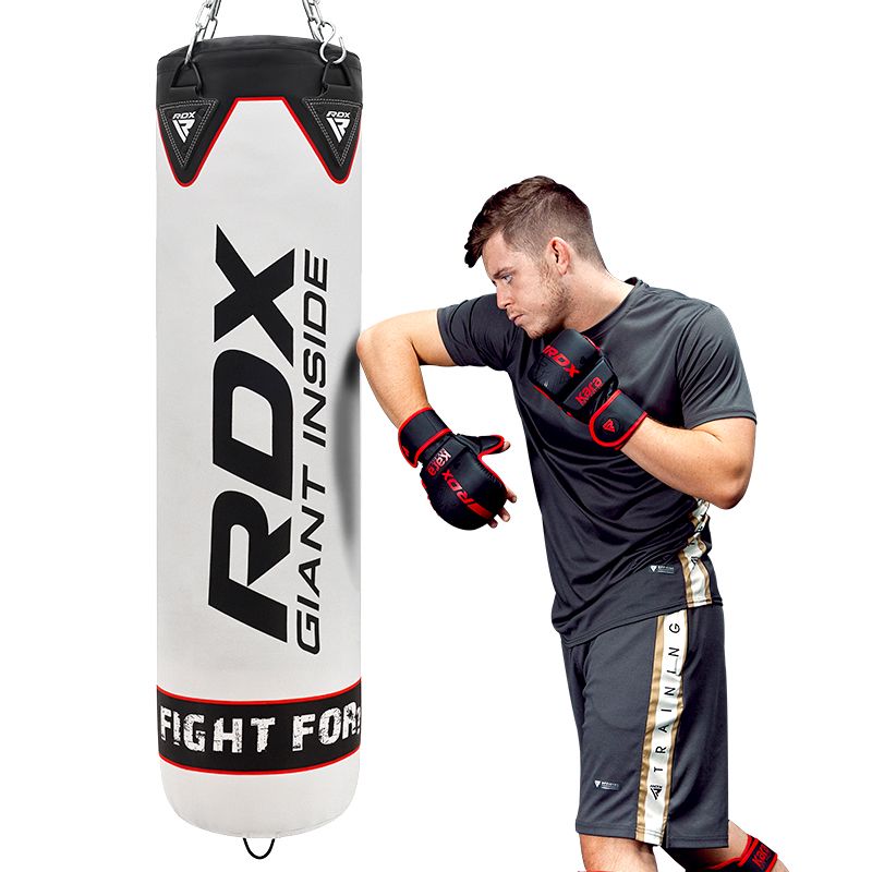 RDX F1 4ft / 5ft 14-in-1 Punch Bag with Bag Mitts Set
