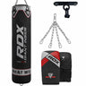 RDX X1 4ft/5ft Punch Bag with Mitts & Ceiling Hook