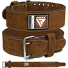 RDX 4PN Suede Leather Brown Powerlifting Belt 