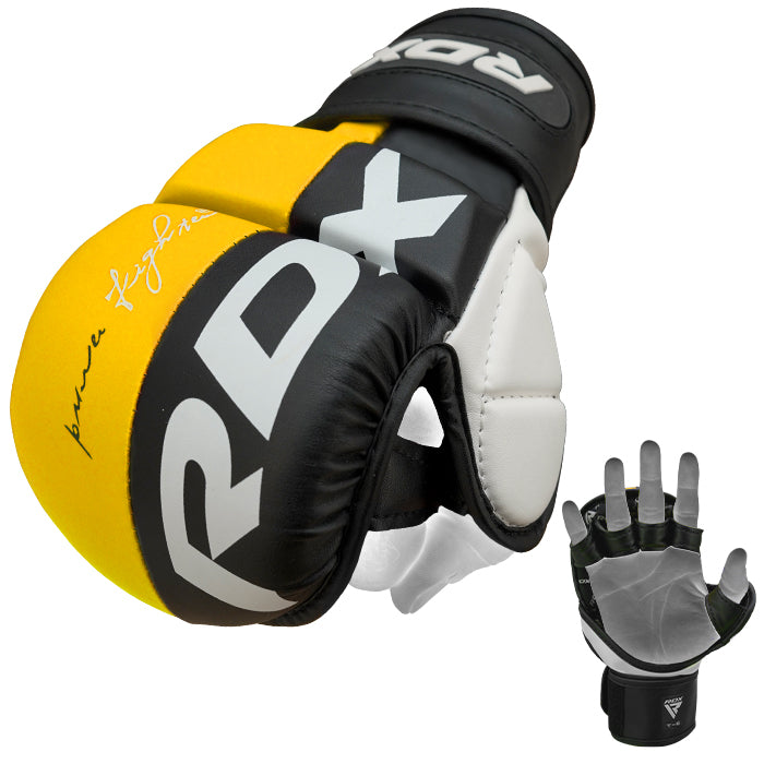 RDX T6 MMA Sparring Gloves 7oz#color_yellow