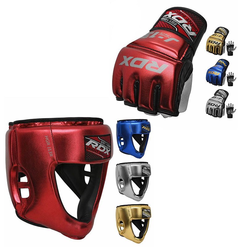 RDX  J13 MMA Grappling Gloves & Head Guard