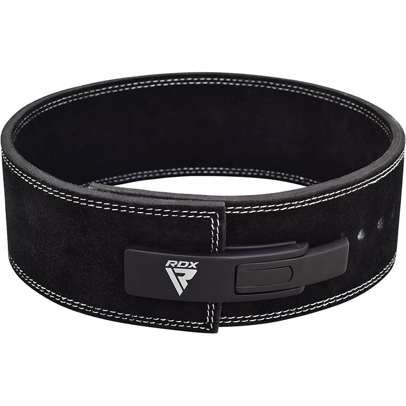 RDX 10mm Leather Powerlifting Belt#color_black