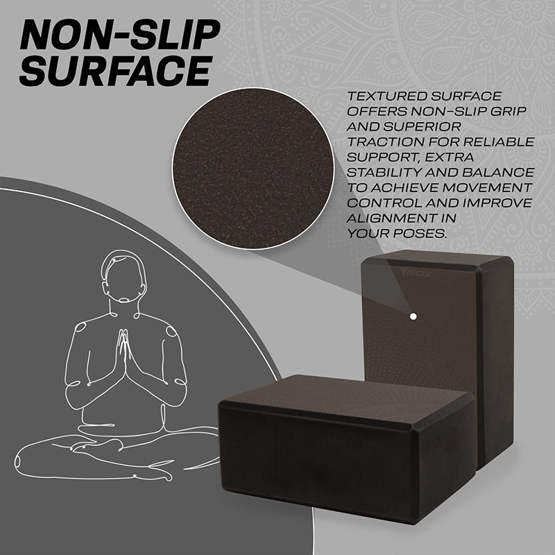 RDX D10 High Density EVA Foam Yoga Blocks Non-Slip Brick