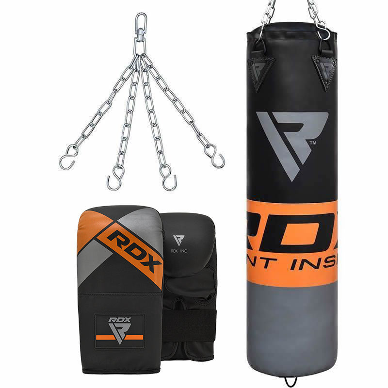 RDX F12 4ft/5ft Punch Bag & Bag Gloves