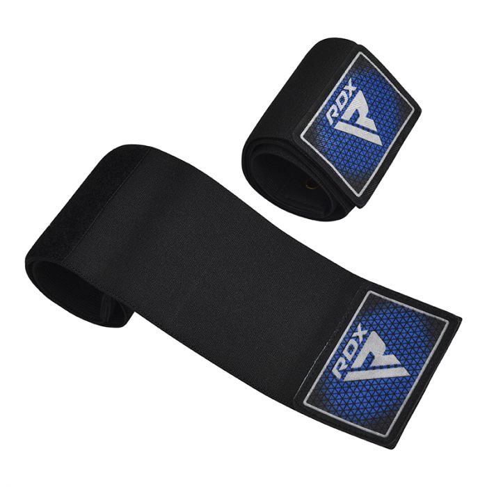 RDX T1 Elasticated Wrist Straps for Lace-Up Boxing Gloves#color_blue