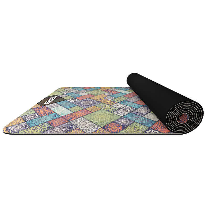 RDX D3 6mm 4-in-1 PU Rubber Yoga Mat Set