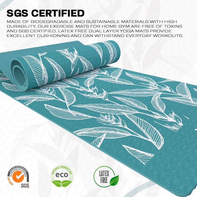 RDX D4 6mm 4-in-1 TPE Yoga Mat Set
