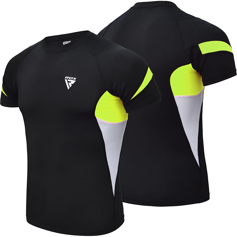 RDX S3 Extra Small Green Neoprene Base Layer Compression Rash Guard  #color_green