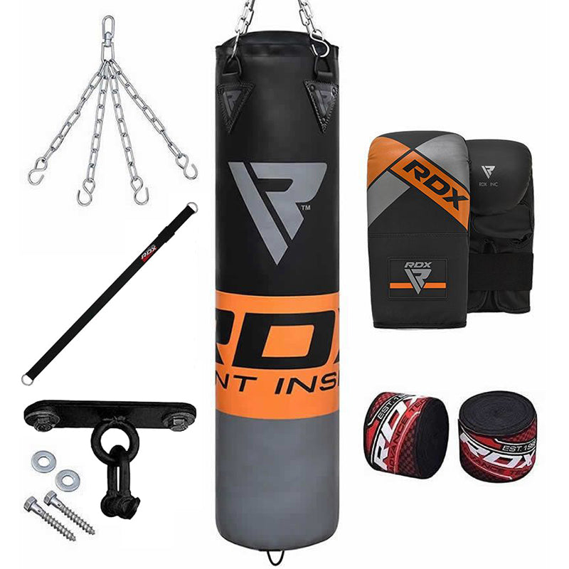 RDX F12 8pc 4ft/5ft Punching Bag Set with Gloves