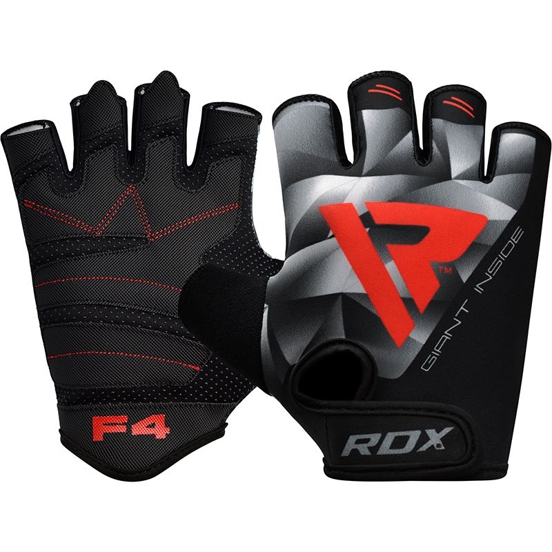 RDX F4 Half Finger Weightlifting Gym Gloves & Fitness Gym Belt