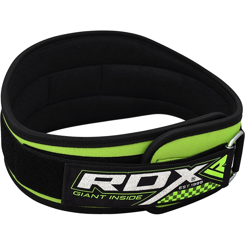 RDX 5 Inch Neoprene Weightlifting Belt#color_green