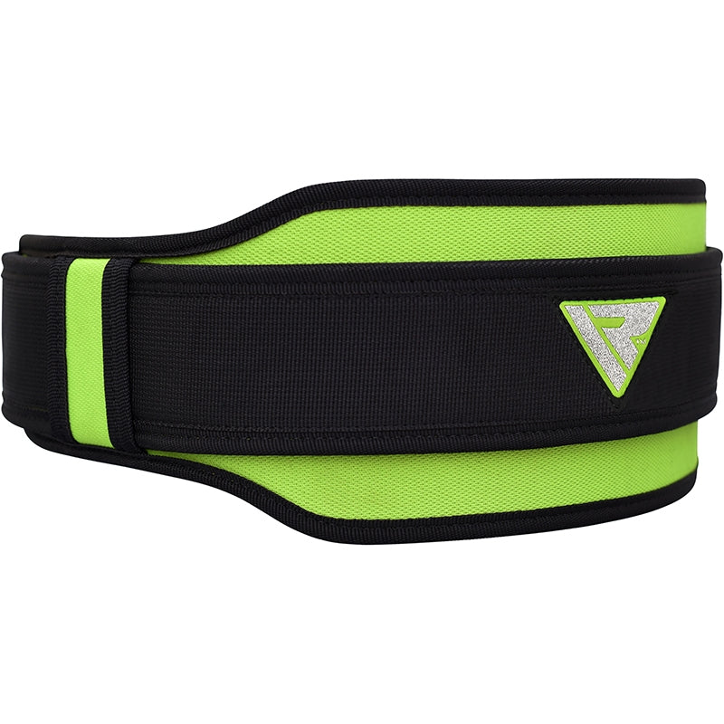 RDX 8D Nylon Weightlifting Belt#color_green