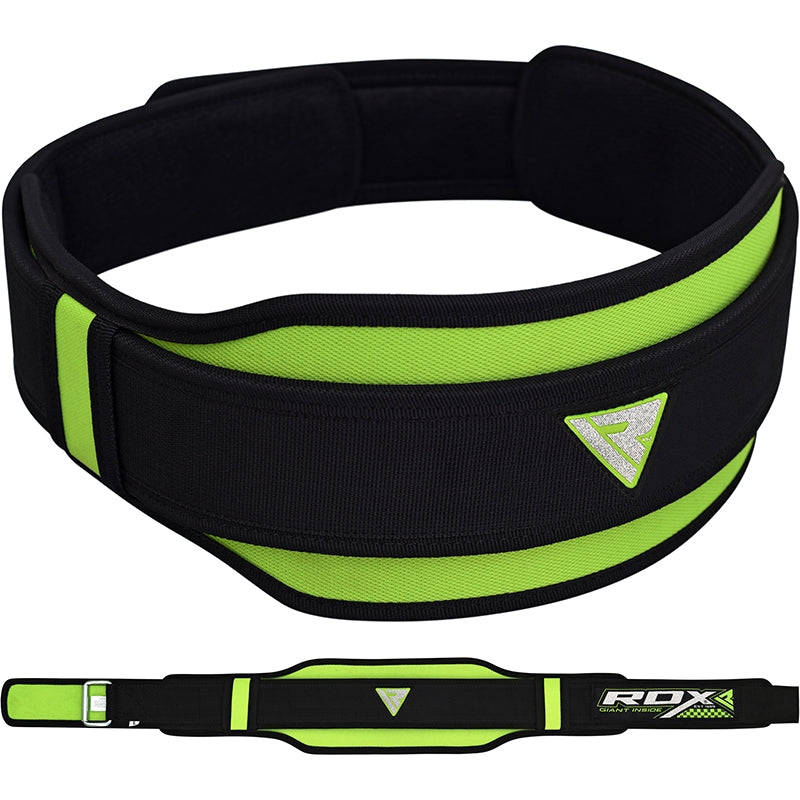 RDX 8D Nylon Weightlifting Belt#color_green