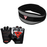 RDX F4 Half Finger Weightlifting Gym Gloves & Fitness Gym Belt