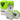 RDX J12 KIDS 6oz Boxing Gloves & Focus Pads Set#color_green