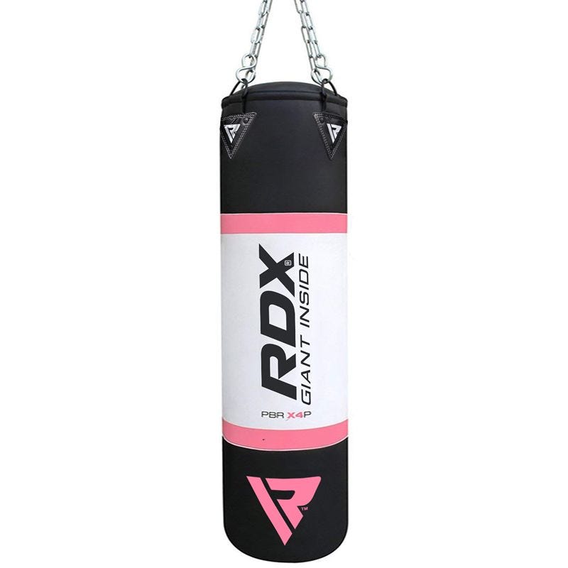 RDX X4 4ft 13-in-1 Heavy Boxing Punch Bag & Mitts Set