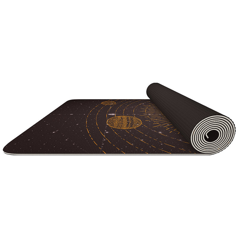 RDX D6 4-in-1 Iris 6mm PVC Yoga Mat Solar Brown Set