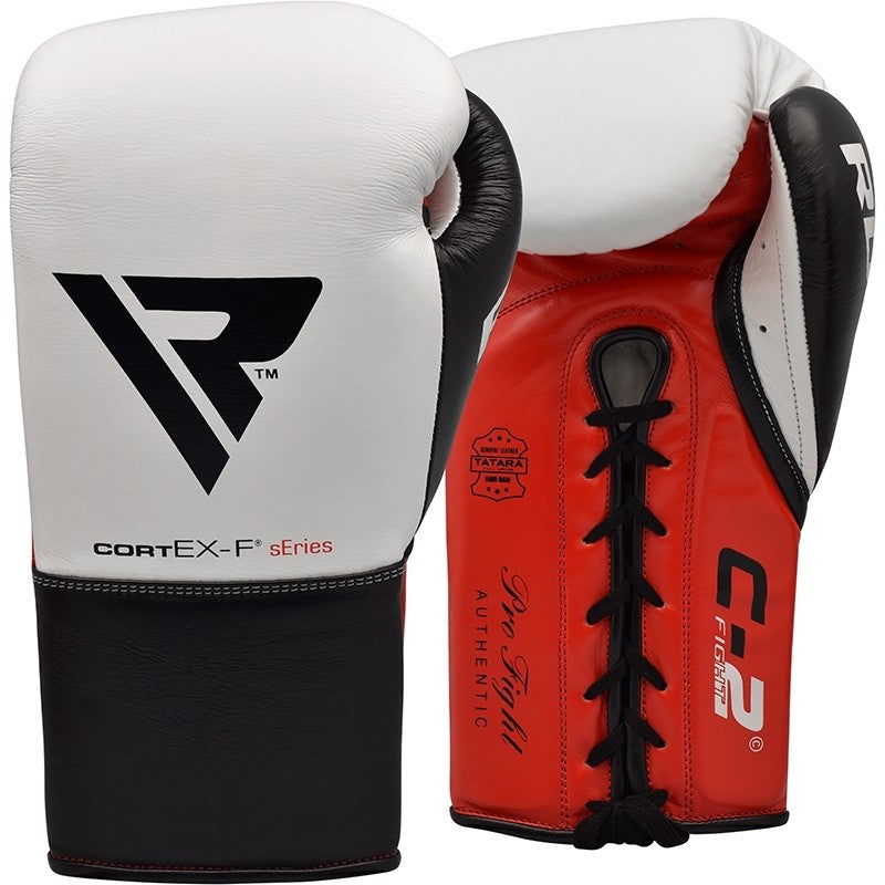 RDX C2 BBBofC Approved Fight Boxing Gloves#color_white