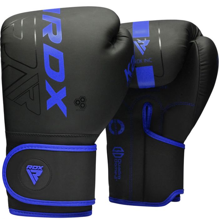 RDX F6 Kara Boxing Training Gloves Black#color_blue