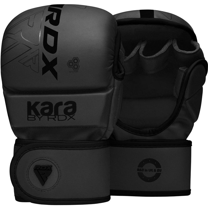 RDX F6 KARA MMA Sparring Gloves 7oz#color_black