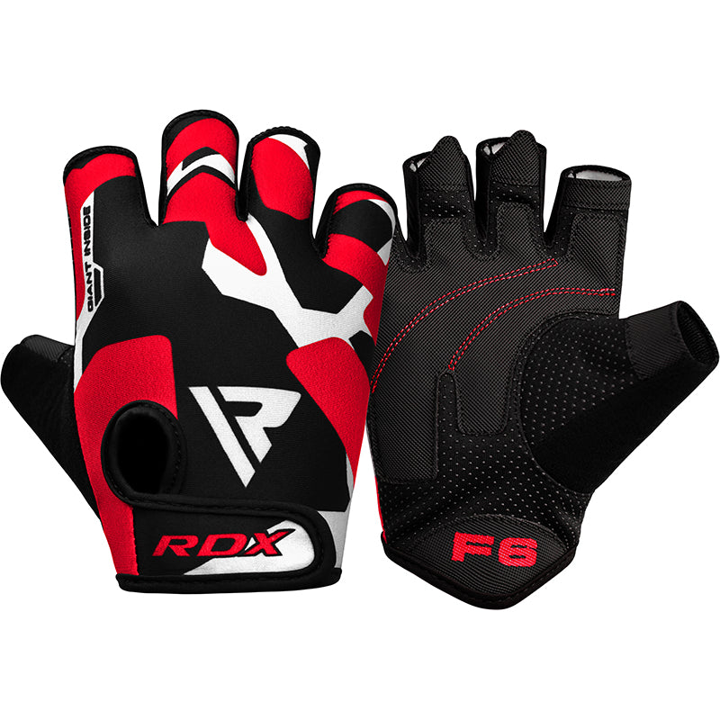 RDX F6 Fitness Gym Gloves#color_red