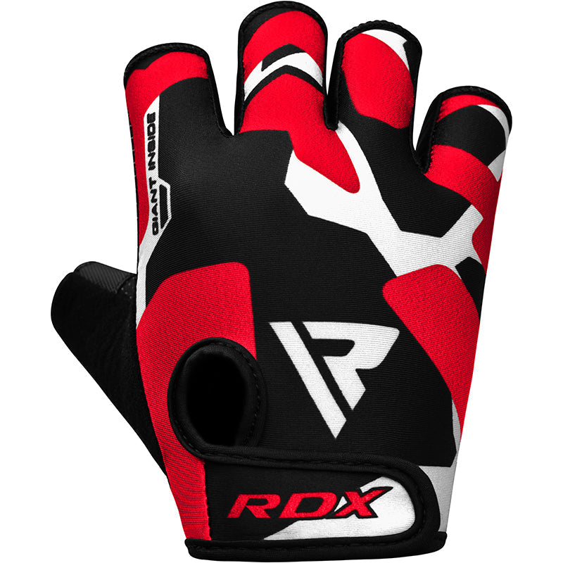 RDX F6 Fitness Gym Gloves#color_red