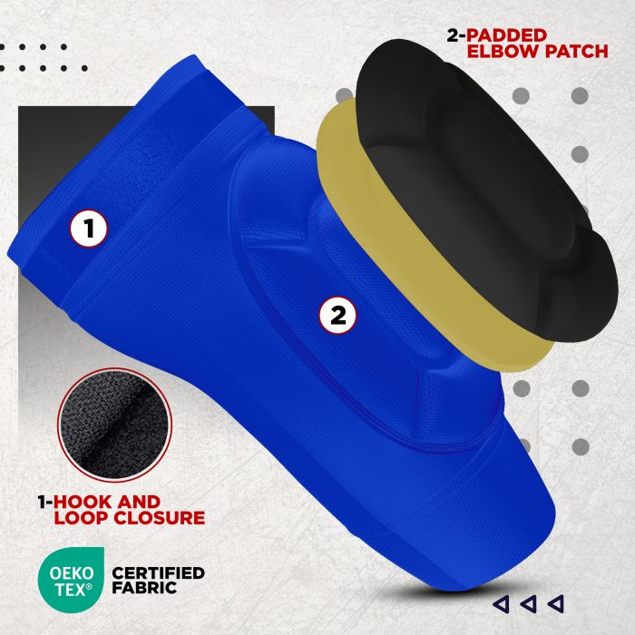 RDX Elbow Foam Pad OEKO-TEX® Standard 100 certified#color_blue