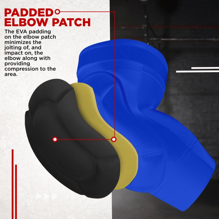 RDX Elbow Foam Pad OEKO-TEX® Standard 100 certified#color_blue