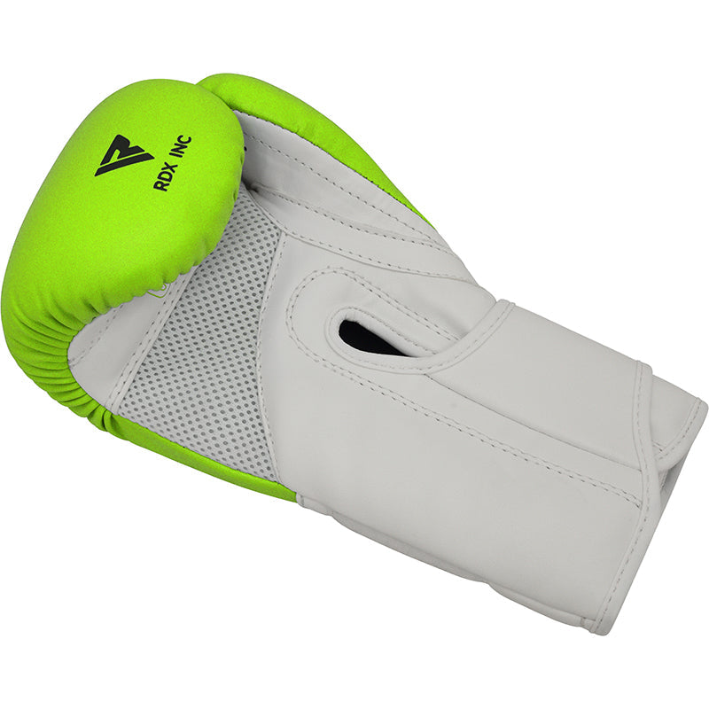 RDX J12 KIDS 6oz Boxing Gloves & Focus Pads Set#color_green