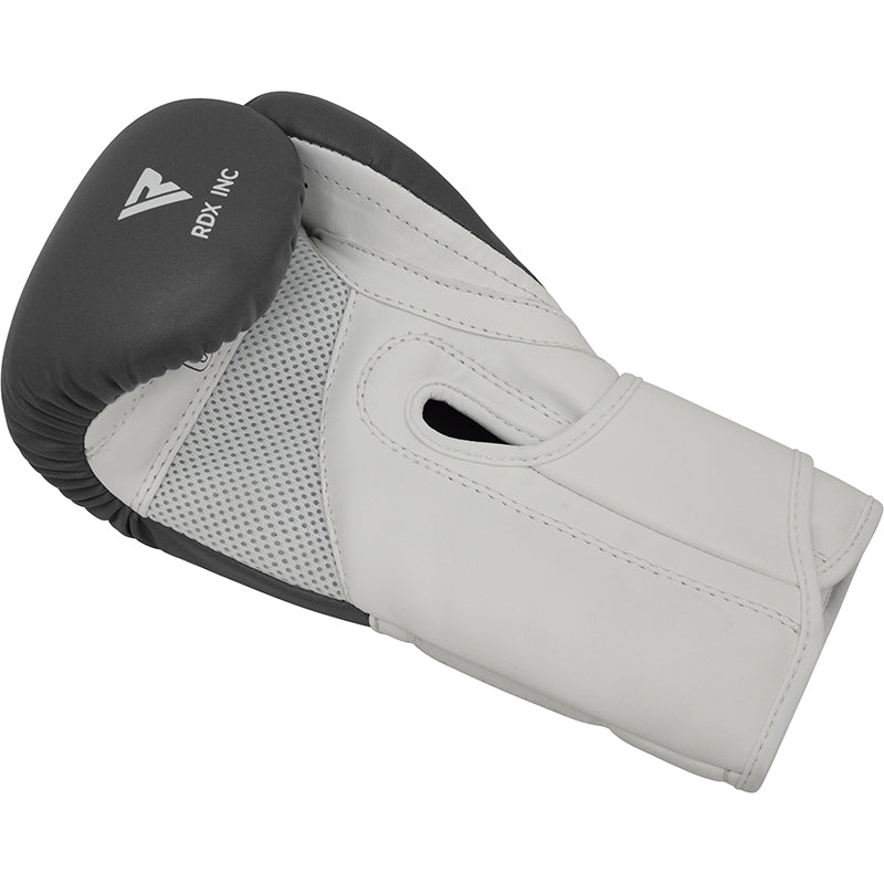 RDX J12 KIDS 6oz Boxing Gloves & Focus Pads Set#color_grey