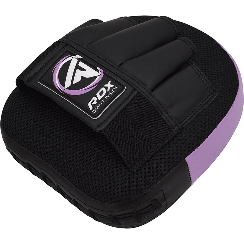 RDX J12 KIDS 6oz Boxing Gloves & Focus Pads Set#color_purple