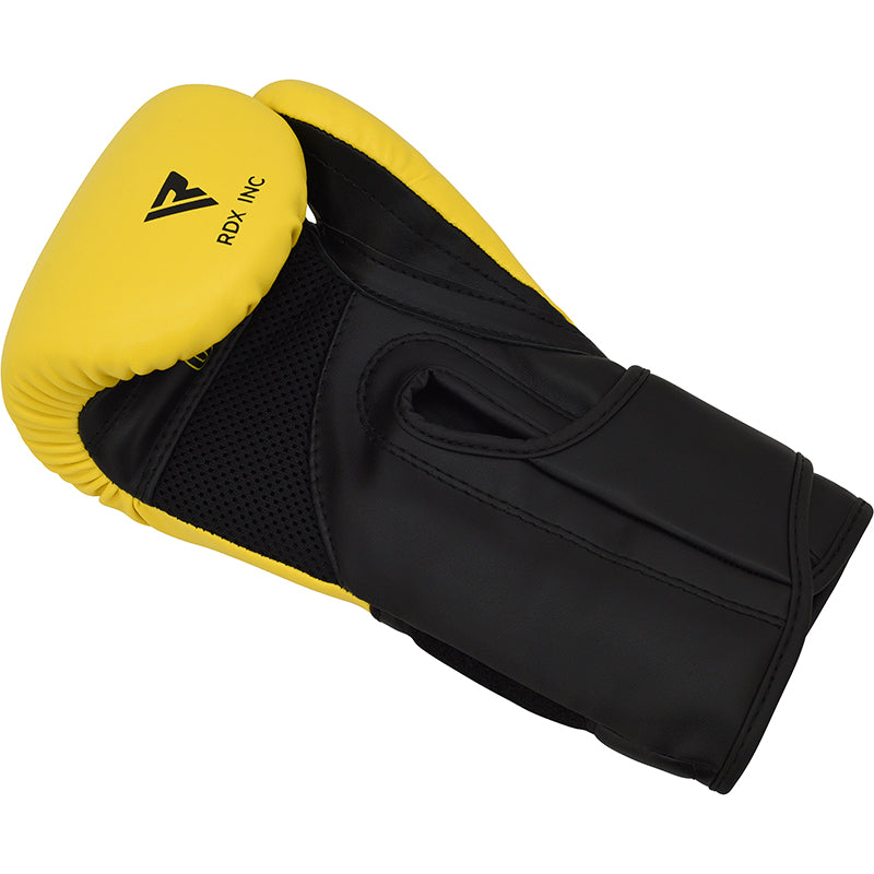 RDX J12 KIDS 6oz Boxing Gloves & Focus Pads Set#color_yellow