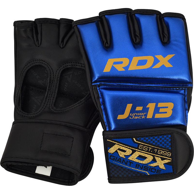 RDX J13 Junior MMA Grappling Gloves#color_blue