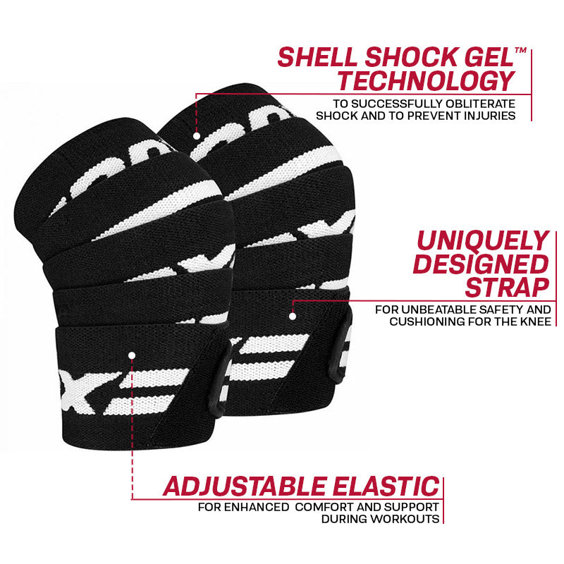 RDX K2 Compression Knee Wraps