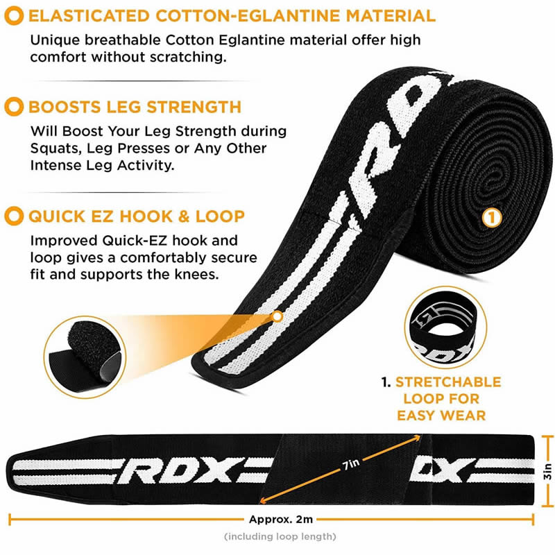 RDX K2 Compression Knee Wraps