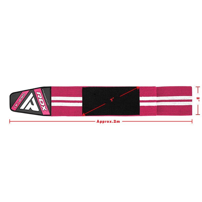 RDX K4 Weightlifting Knee Wraps #color_pink