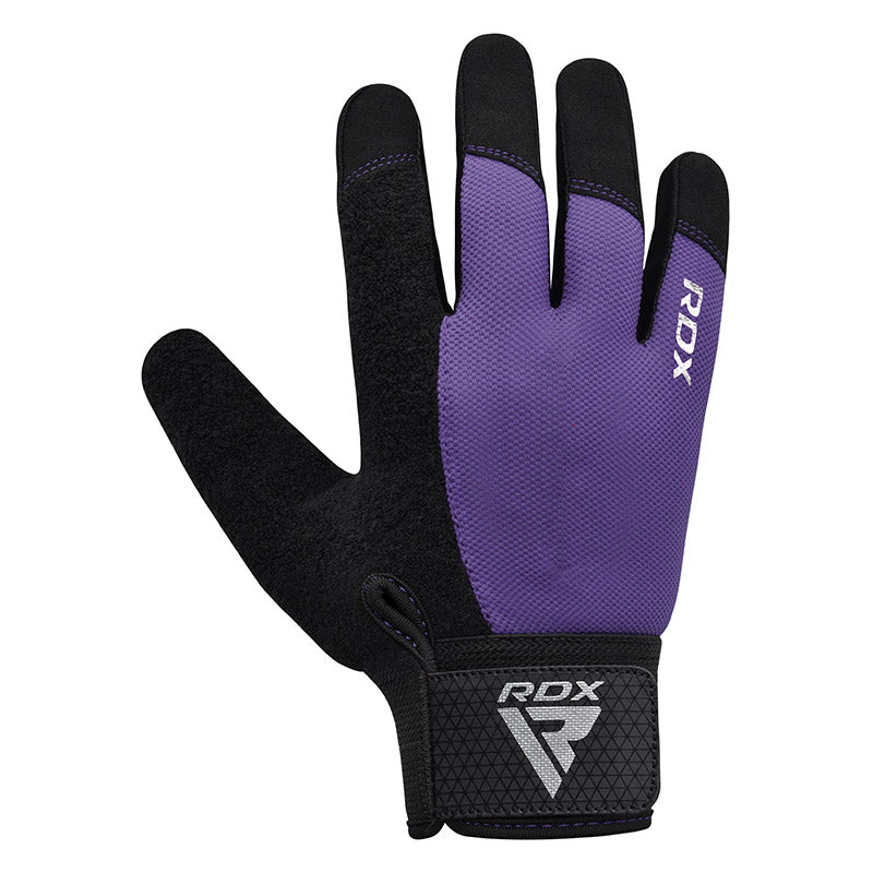 RDX W1F Full Finger Gym Workout Gloves#color_purple