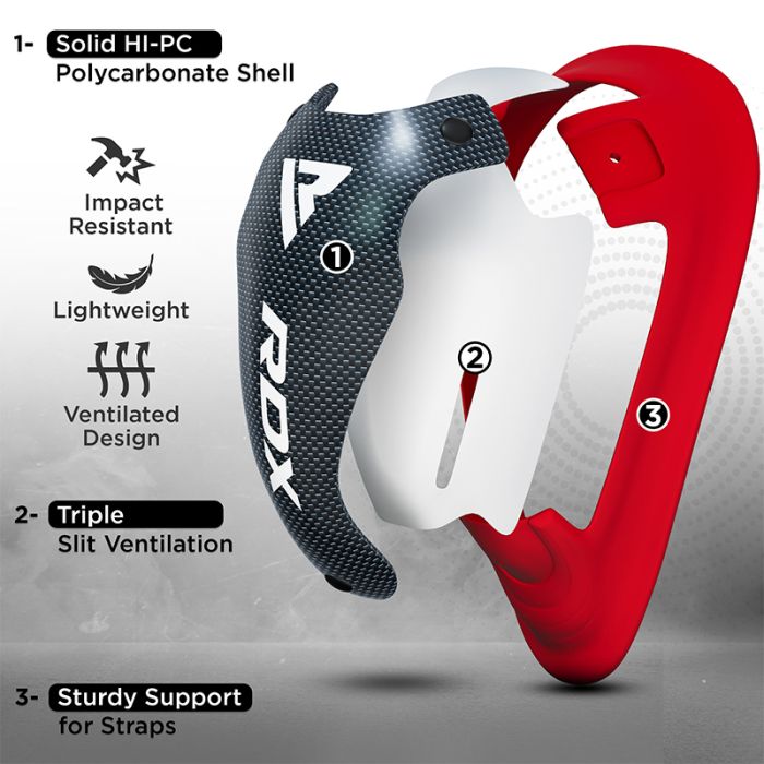 RDX 1N Gel Groin Protection Cup#color_redwhite