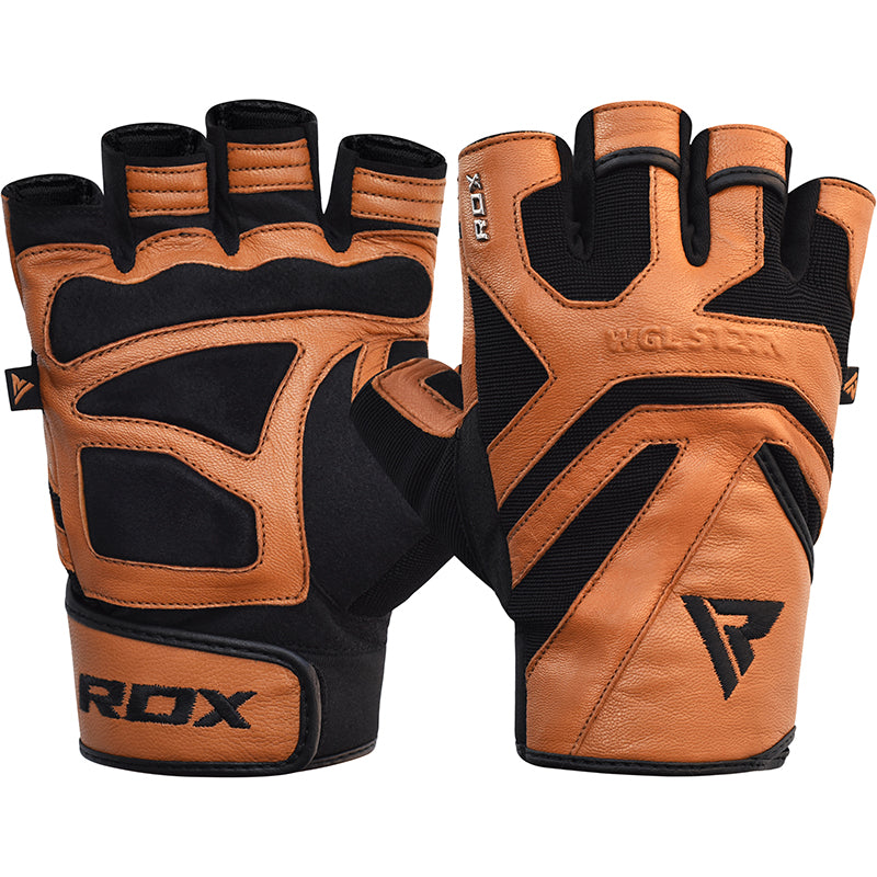 RDX S12 Leather Fitness Training Gloves