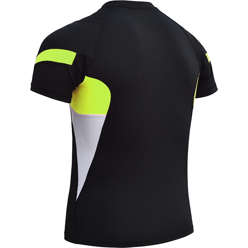 RDX S3 Short Sleeve Compression Rash Guard #color_green