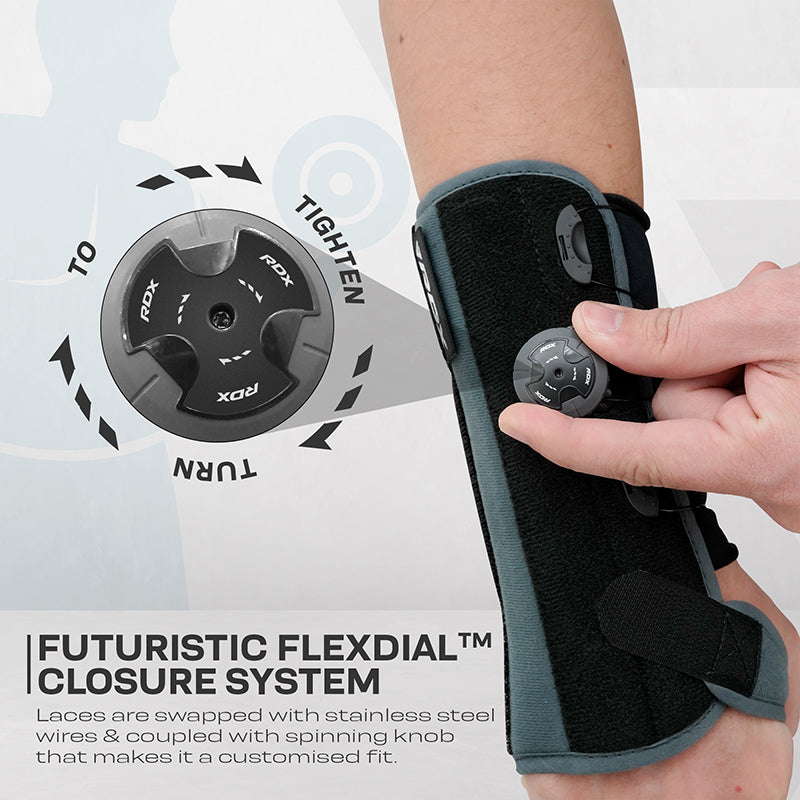 RDX SB Supporto a Compressione Regolabile del Tutore da polso Approvato dalla FDA con FlexDIAL