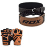 RDX S12 Short Finger Heavy Weight Lifting Leather Gym Gloves & Leather Weightlifting Gym