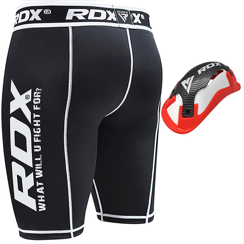 RDX X14 Compression Shorts with Groin Guard#color_red